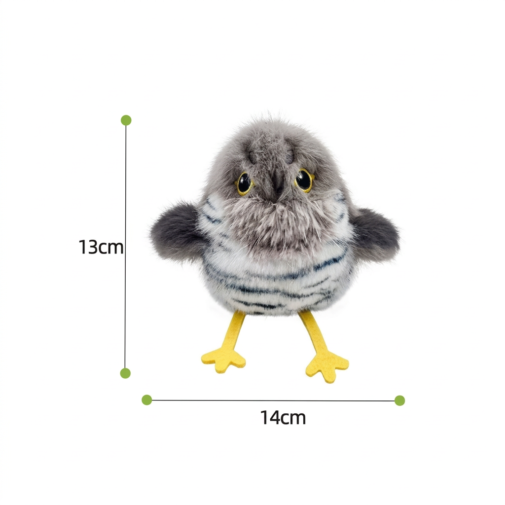 Elara Haus Cat Toy - Plush Interactive Fluttering Bird Best Cat Toys 5