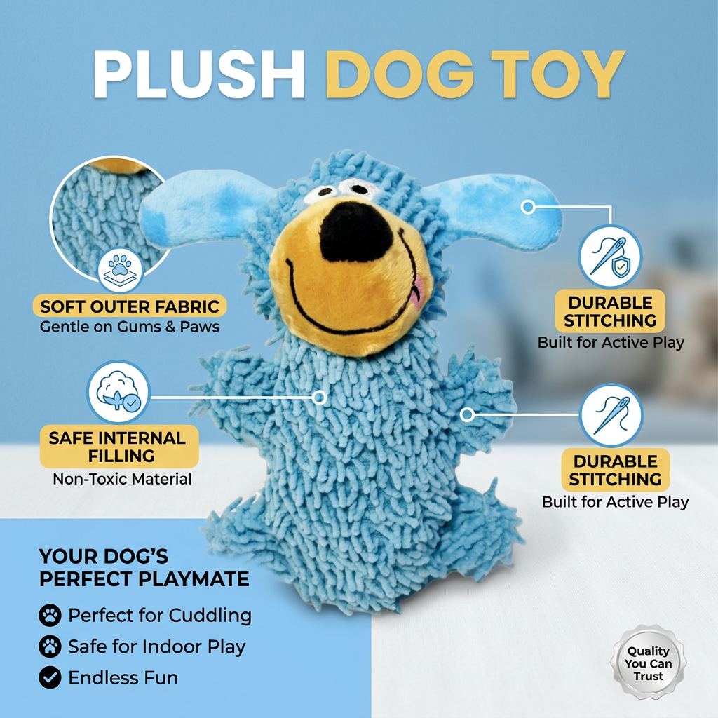 Plush Paws Co. Interactive Entertainment — Stuffed Puppy Chew Toy Style