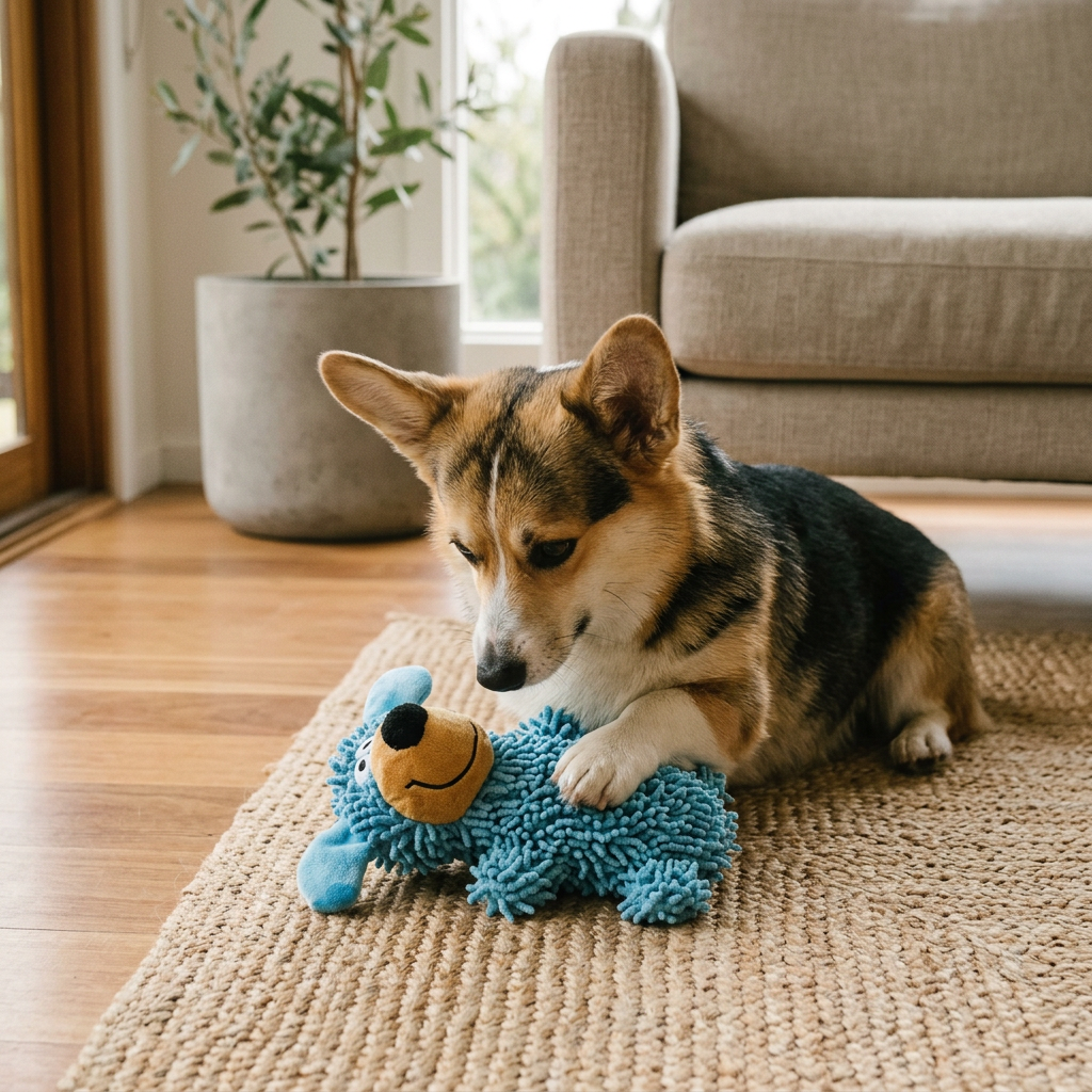 Plush Paws Co. Interactive Entertainment — Stuffed Puppy Chew Toy Style
