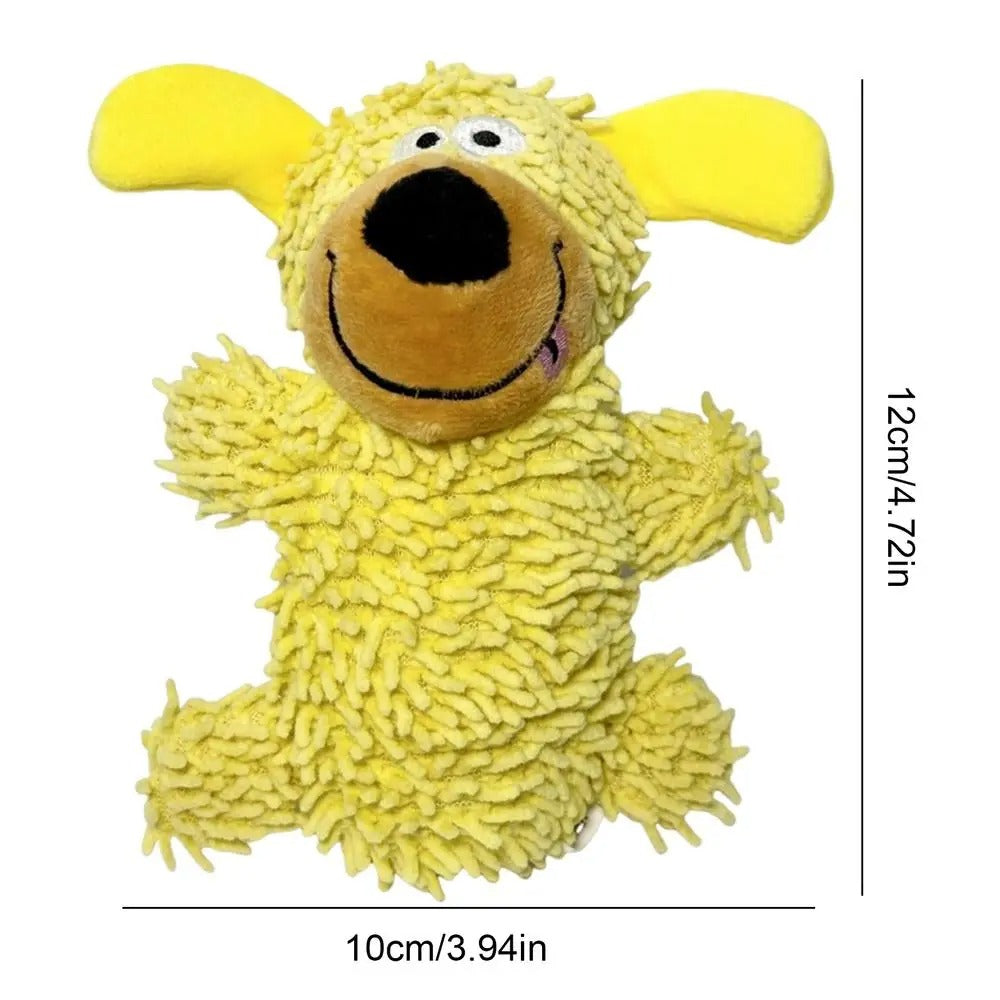 Giggling tooth cleaning toy in dog colours 2