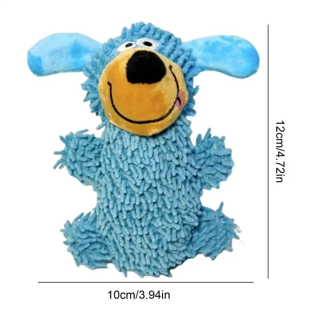 Giggling tooth cleaning toy in dog colours 3