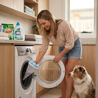 Plush Paws Co. Lint Removal & Maintenance — Floating Washing Machine Hair Filter Style