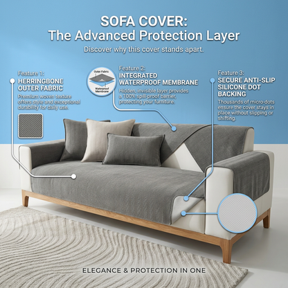 Plush Paws Co. Living Room Defense Shield — Anti-Slip Sofa Cover Build