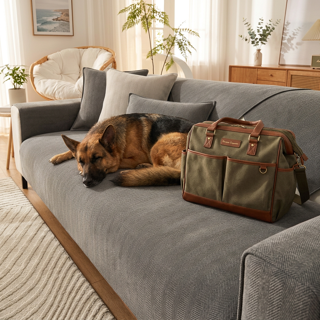 Plush Paws Co. Living Room Defense Shield — Anti-Slip Sofa Cover Build