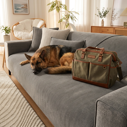 Plush Paws Co. Living Room Defense Shield — Anti-Slip Sofa Cover Build