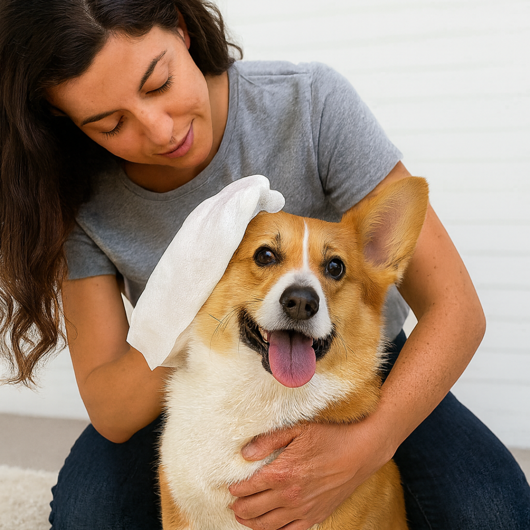 Elara Haus Dog Wipes - Deodorizing Glove Wipes with Organic Extracts 6