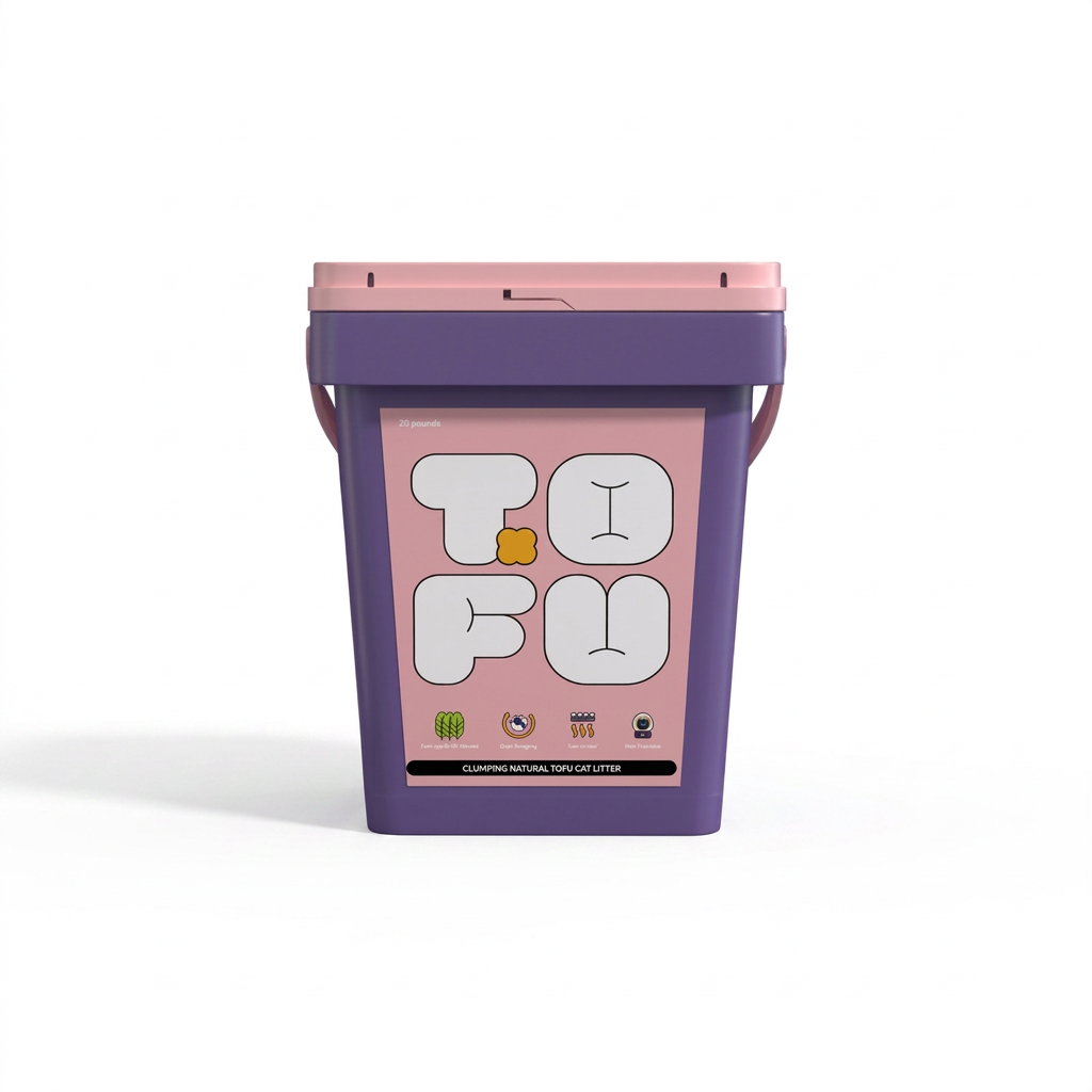 Plush Paws Co. Odor-Control Cat Litter — Clumping Tofu Formula