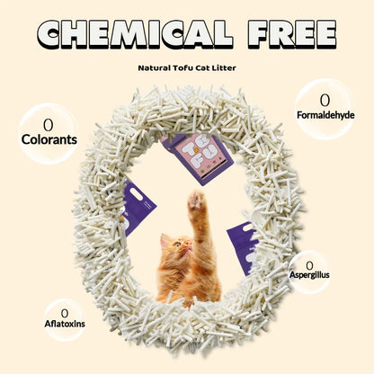 Plush Paws Co. Odor-Control Cat Litter — Clumping Tofu Formula