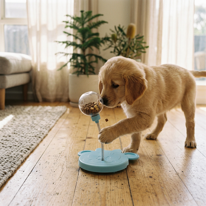 Plush Paws Co. Playtime & Fun — Wiggle Spring Treat Dispenser Toy Design