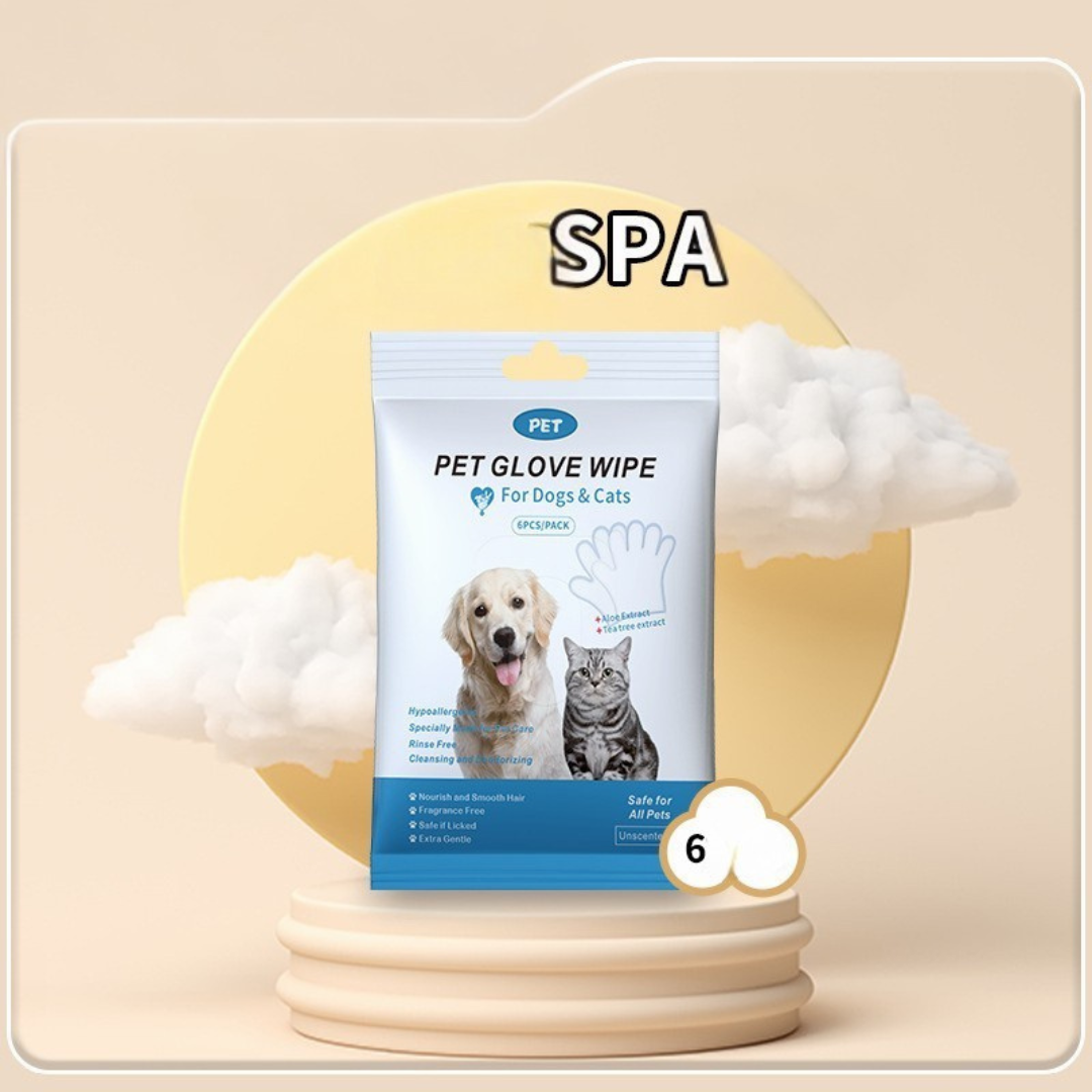 Elara Haus Dog Wet Wipes - Hypoallergenic Glove Design Canine Wipes 2