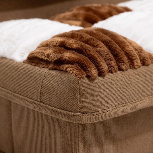 Plush Paws Co. Safe High-Bed Ascent — Multipurpose Dog Steps with Storage Style