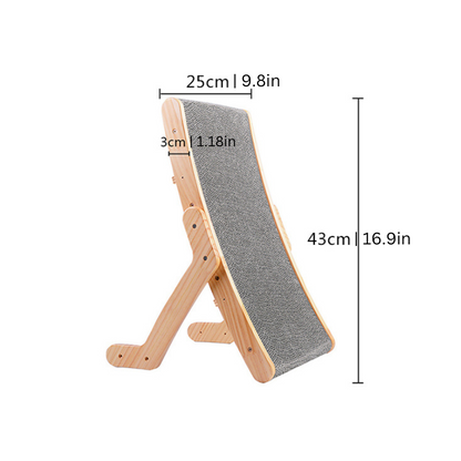 Elara Haus Cat Scratcher - Solid Wood Ergonomic Cat Scratching Post 0