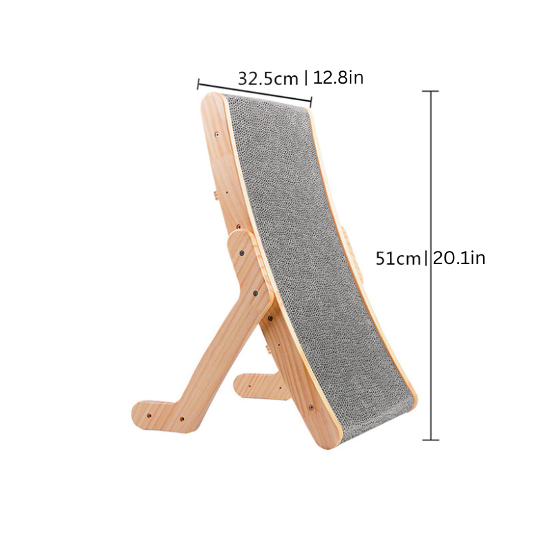 Elara Haus Cat Scratcher - Solid Wood Ergonomic Cat Scratching Post 2
