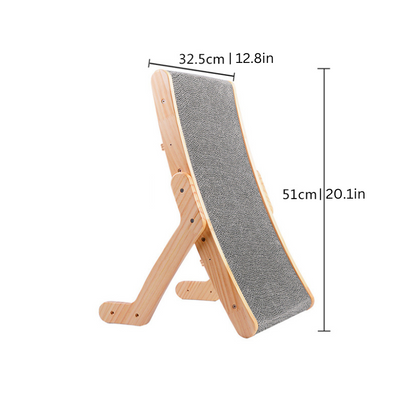 Elara Haus Cat Scratcher - Solid Wood Ergonomic Cat Scratching Post 2