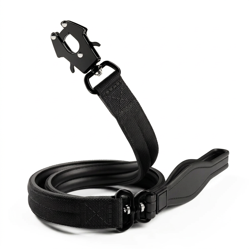 Plush Paws Co. Secure Control Dog Leash — Heavy-Duty Tactical Design