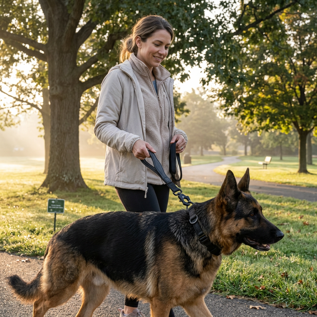 Plush Paws Co. Secure Control Dog Leash — Heavy-Duty Tactical Design