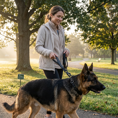 Plush Paws Co. Secure Control Dog Leash — Heavy-Duty Tactical Design