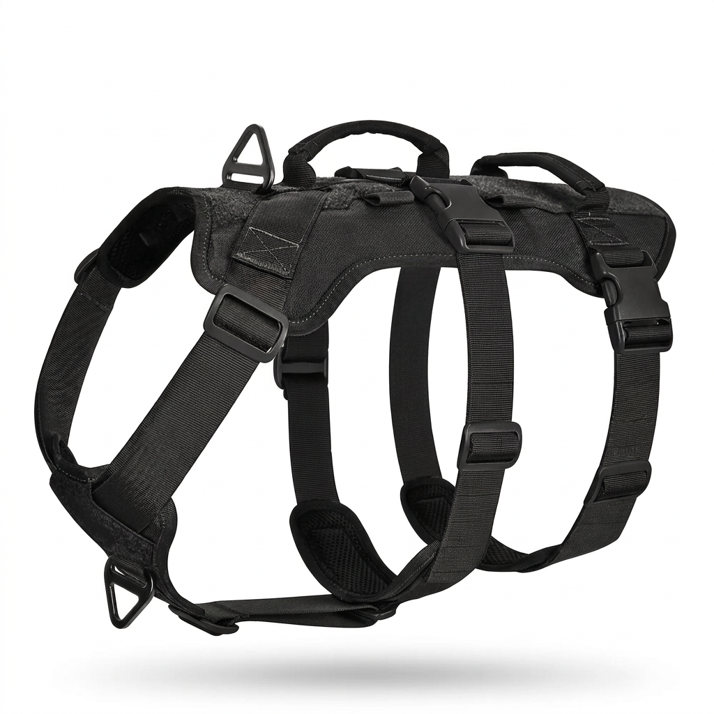 Plush Paws Co. Secure Control Dog Vest Harness — Anti-Pull Tactical Design