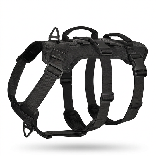 Plush Paws Co. Secure Control Dog Vest Harness — Anti-Pull Tactical Design