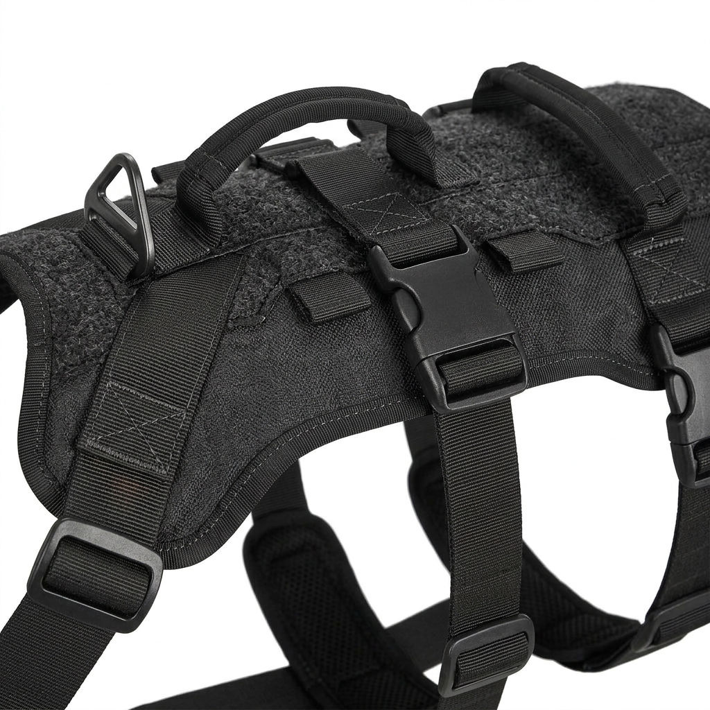 Plush Paws Co. Secure Control Dog Vest Harness — Anti-Pull Tactical Design