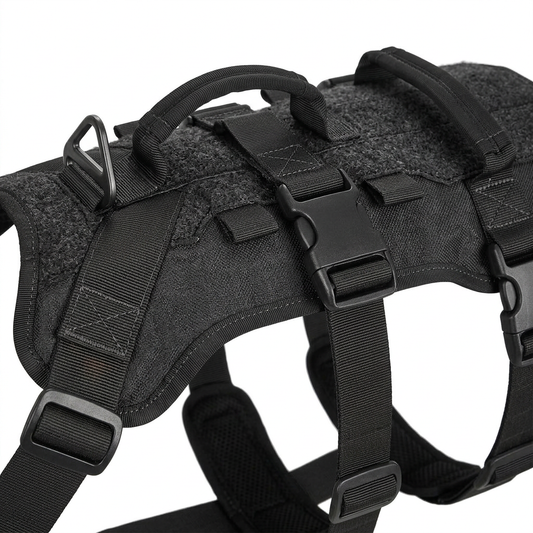 Plush Paws Co. Secure Control Dog Vest Harness — Anti-Pull Tactical Design