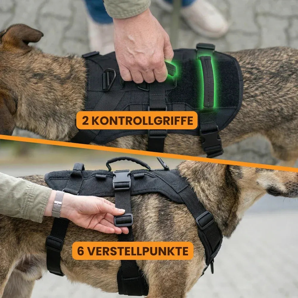 Plush Paws Co. Secure Control Dog Vest Harness — Anti-Pull Tactical Design