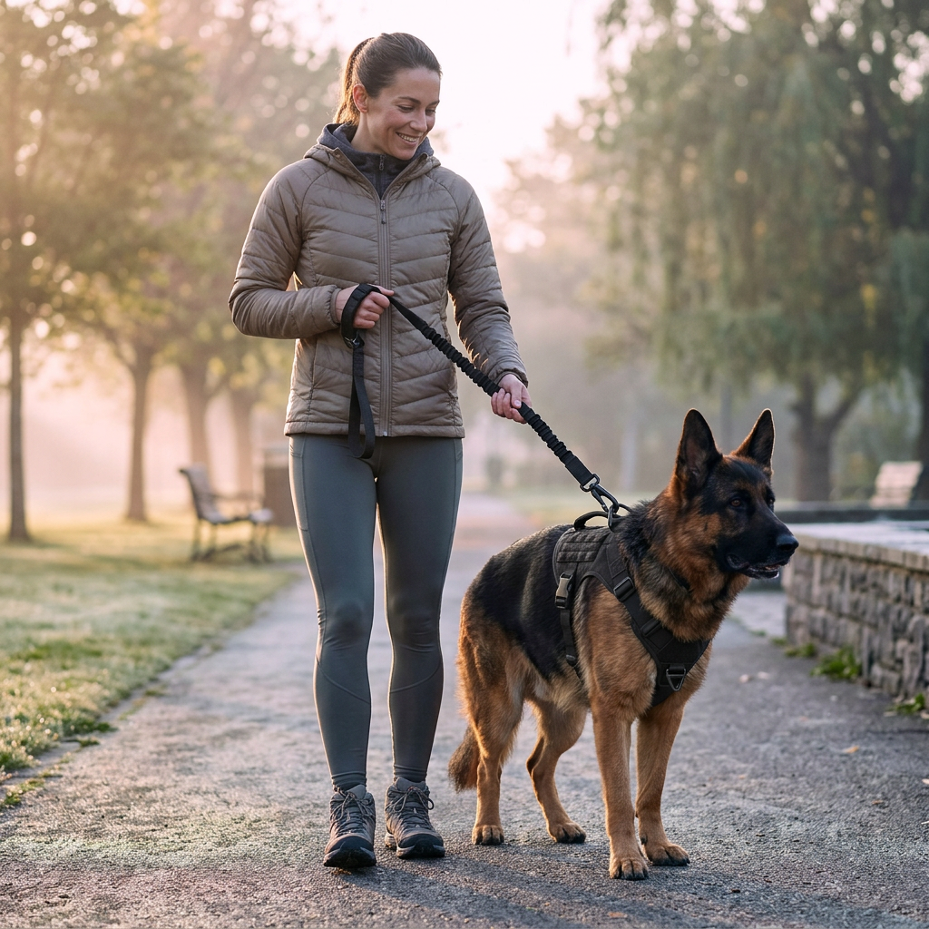 Plush Paws Co. Secure Control Dog Vest Harness — Anti-Pull Tactical Design
