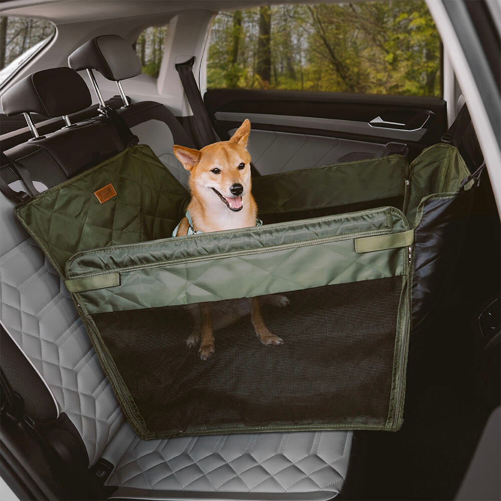 Extra-Large Full Coverage Dog Back Seat Cover Dog Hammock for Car - Ideal for Travel & Camping 0