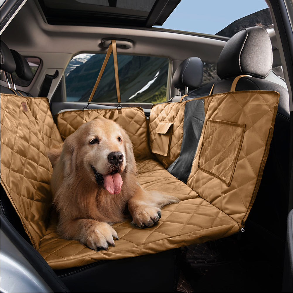 Extra-Large Full Coverage Dog Back Seat Cover Dog Hammock for Car - Ideal for Travel & Camping 9
