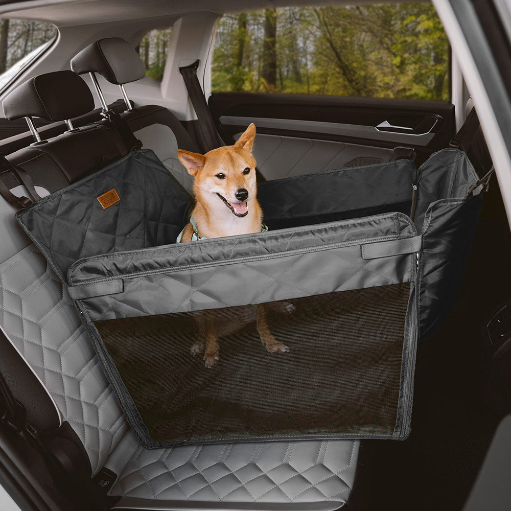 Extra-Large Full Coverage Dog Back Seat Cover Dog Hammock for Car - Ideal for Travel & Camping 10