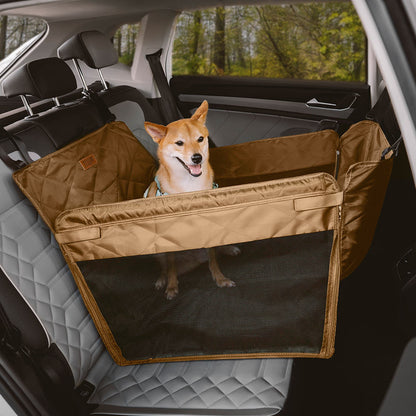 Extra-Large Full Coverage Dog Back Seat Cover Dog Hammock for Car - Ideal for Travel & Camping 13