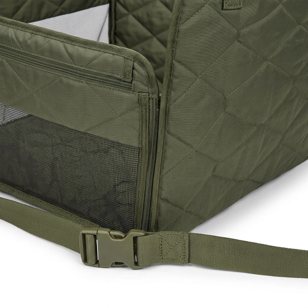 Plush Paws Co. Secure Vehicle Travel Shield — Mesh Window Dog Back Seat Cover Build
