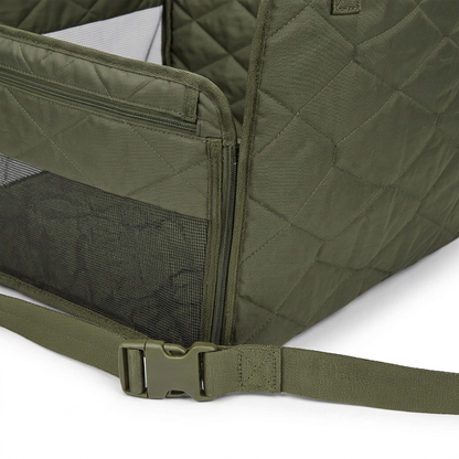 Plush Paws Co. Secure Vehicle Travel Shield — Mesh Window Dog Back Seat Cover Build