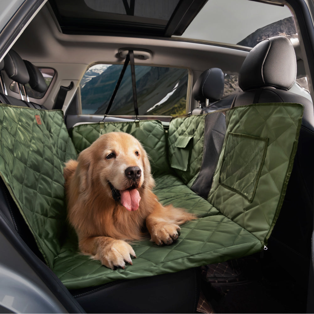 Extra-Large Full Coverage Dog Back Seat Cover Dog Hammock for Car - Ideal for Travel & Camping 1
