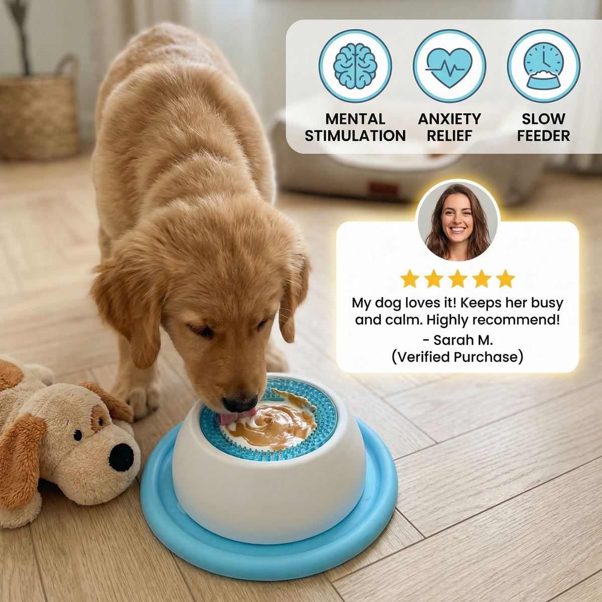 Elara Haus Dog Toy - Food-Grade Silicone Interactive Dog Toys 1