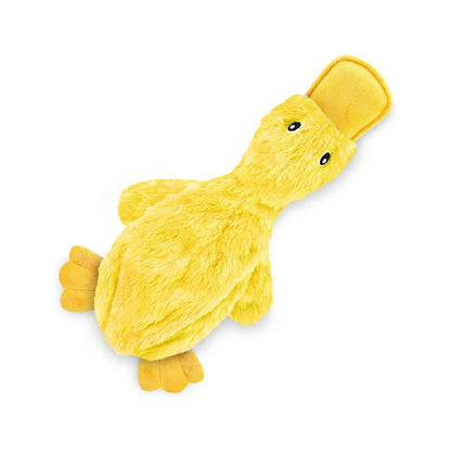 Plush Paws Co. Squeaky Duck Plush Dog Toy – Soft Interactive Chew & Fetch Toy for Puppies & Dogs