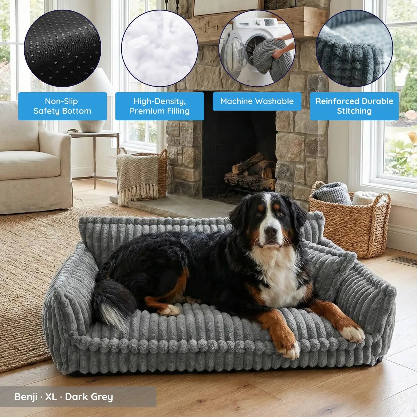 MrFluffyFriend™ - Orthopedic Washable Dog Sofa 1