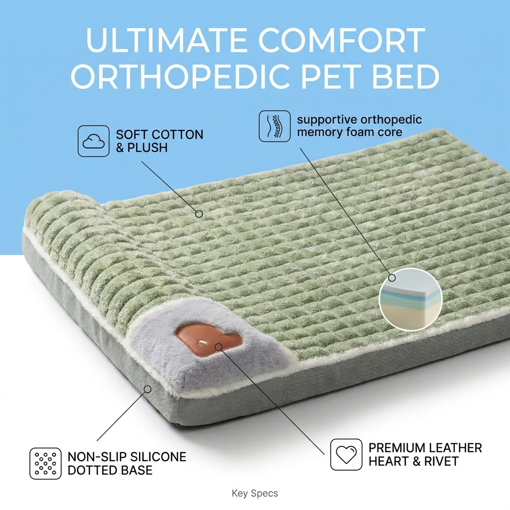 Plush Paws Co. Supportive Canine Resting Pad — Memory Foam Pet Build