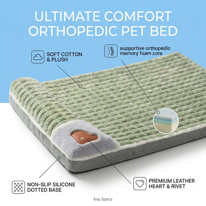 Plush Paws Co. Supportive Canine Resting Pad — Memory Foam Pet Build