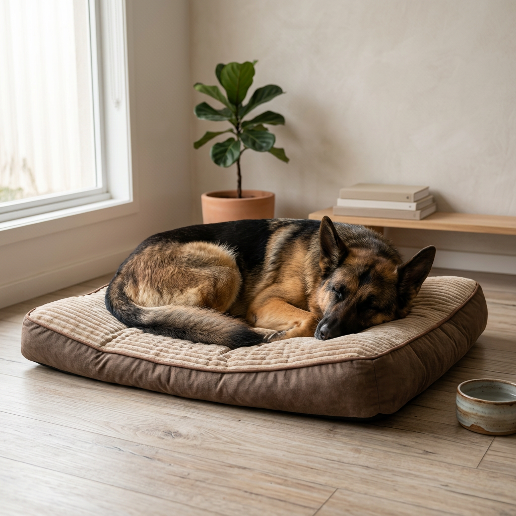 Plush Paws Co. Supportive Rest — Bolstered Contour Dog Bed Design