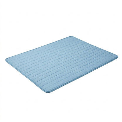 Plush Paws Co. Temperature Control Summer Dog Mat — Glacier Blue Quilted Design