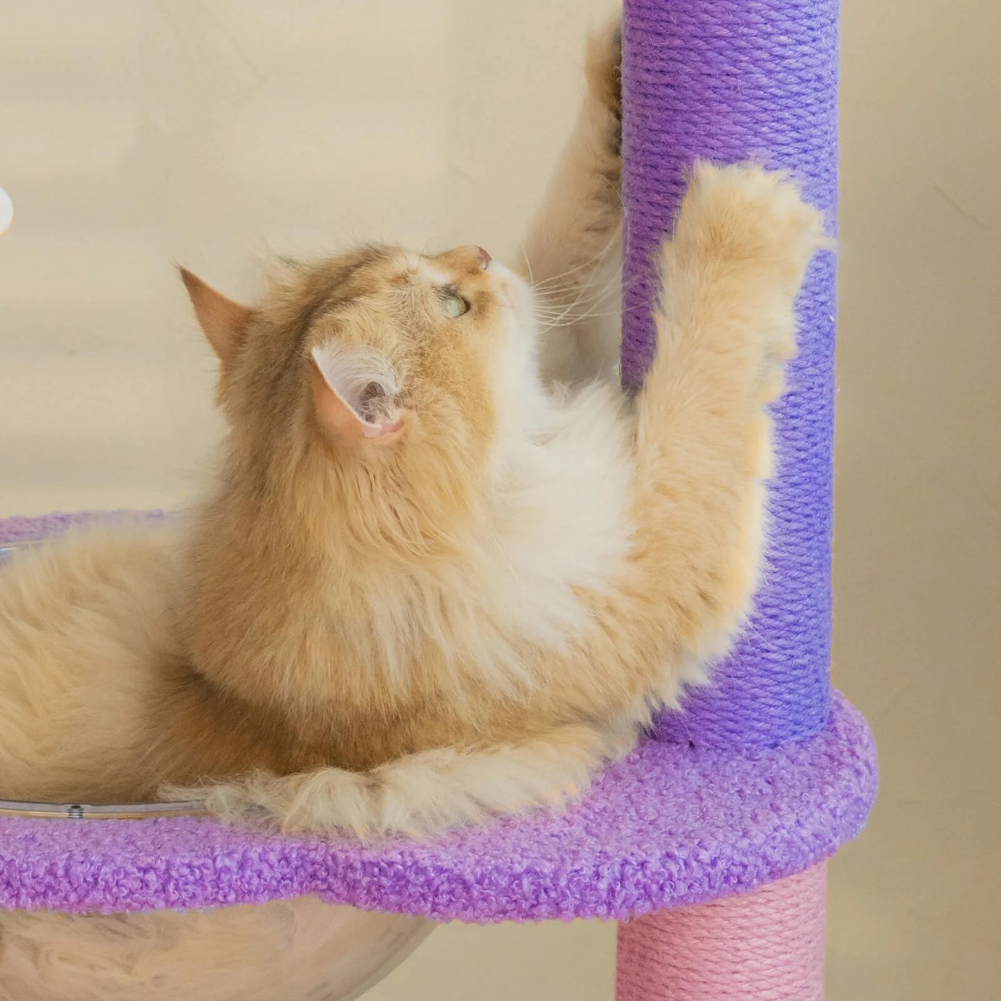 Plush Paws Co. Whimsical Feline Activity Center — Moonlight Cloud Cat Tree