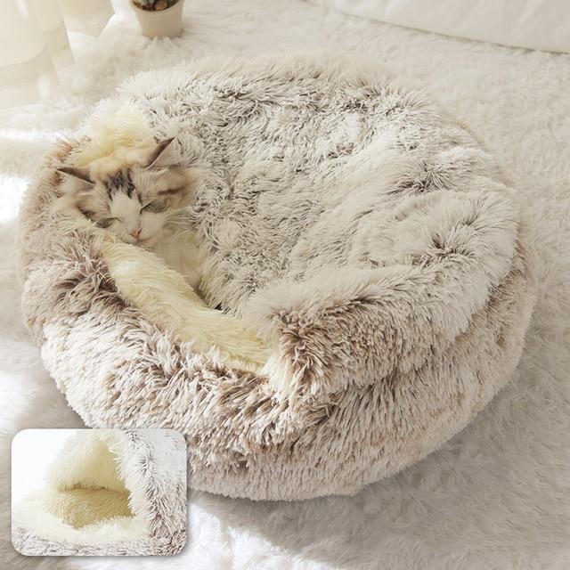 Plush Paws Co. Burrowing Comfort Dog Bed — Calming Cave Cuddler