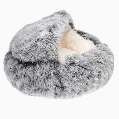 Plush Paws Co. Burrowing Comfort Dog Bed — Calming Cave Cuddler