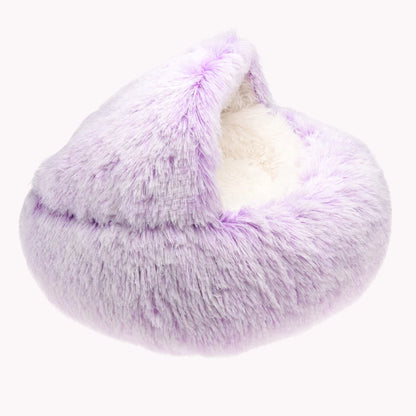 Plush Paws Co. Burrowing Comfort Dog Bed — Calming Cave Cuddler