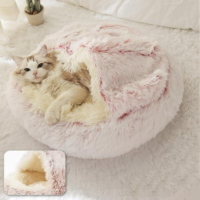 Plush Paws Co. Burrowing Comfort Dog Bed — Calming Cave Cuddler